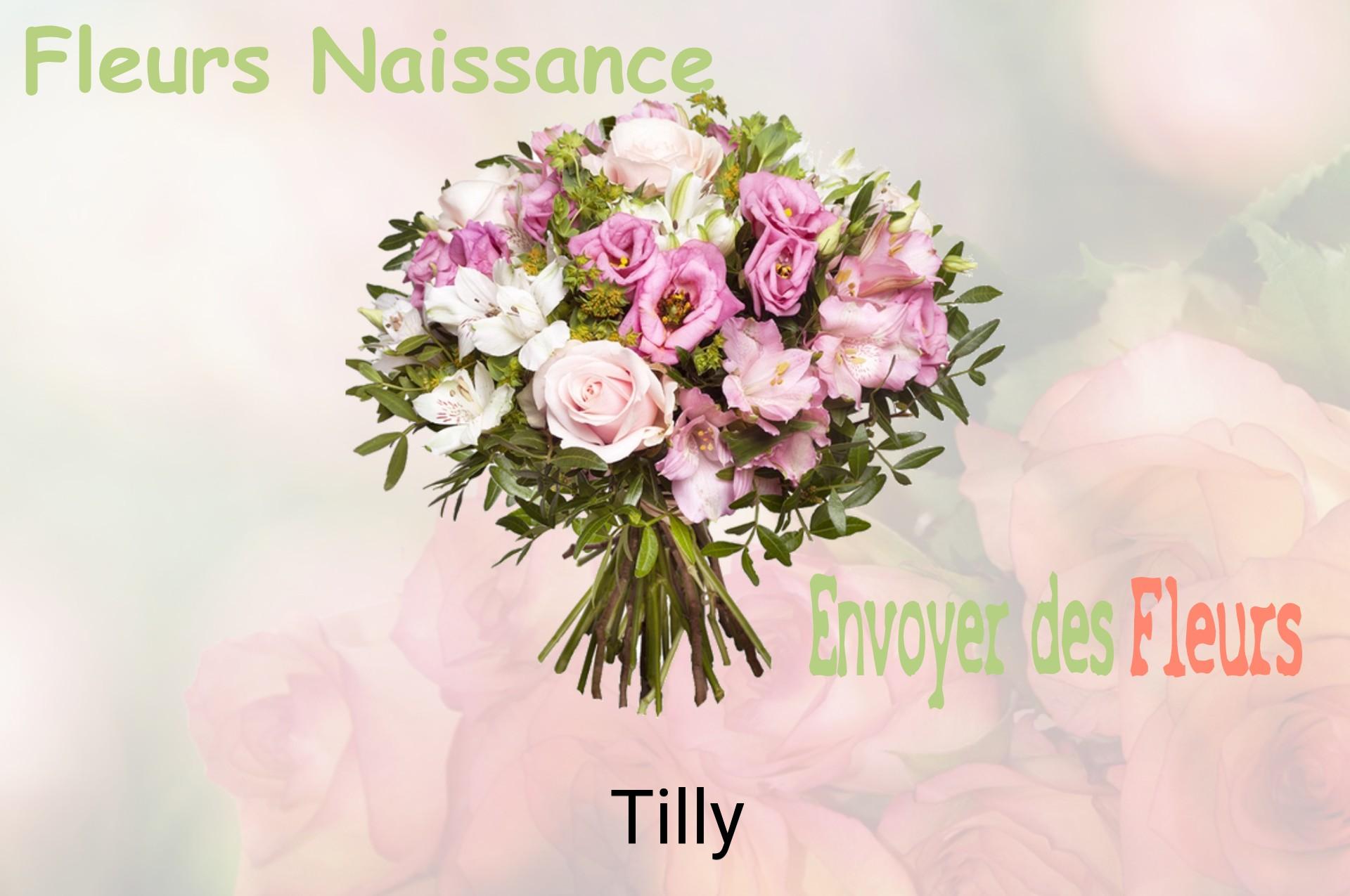 Bouquet de fleurs de naissance livré à Tilly